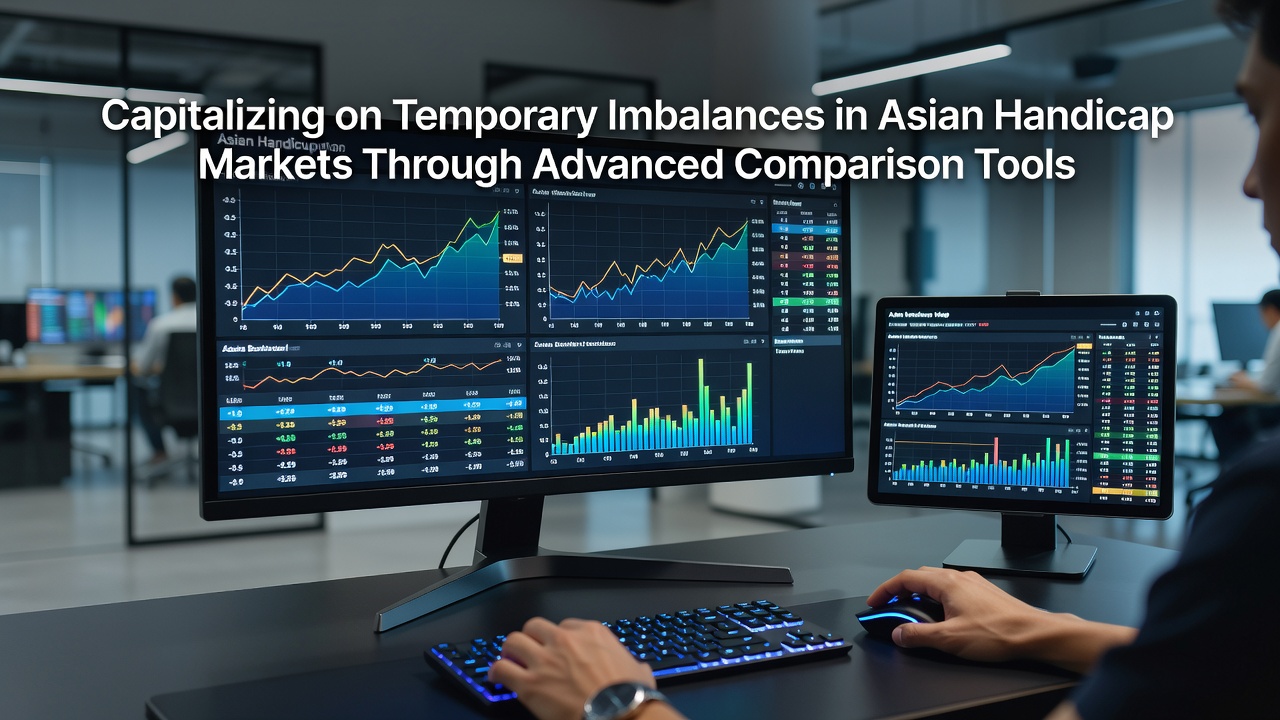 Side-by-side view of real-time Asian handicap arbitrage opportunities with stake allocation calculator