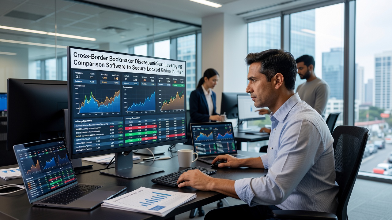International horse racing bettors reviewing live odds on multiple bookmaker platforms